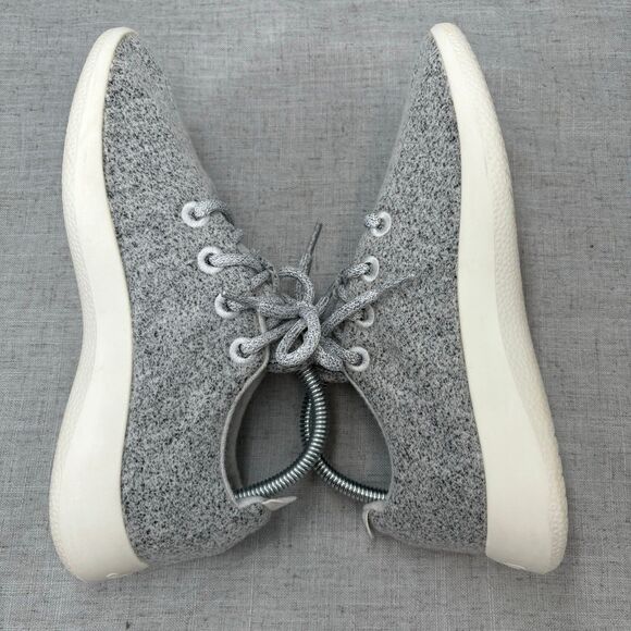 Allbirds Wool Runner Shoes Dapper Grey & Cream Wool Sustainably Made Women's 8‎ - Picture 10 of 10